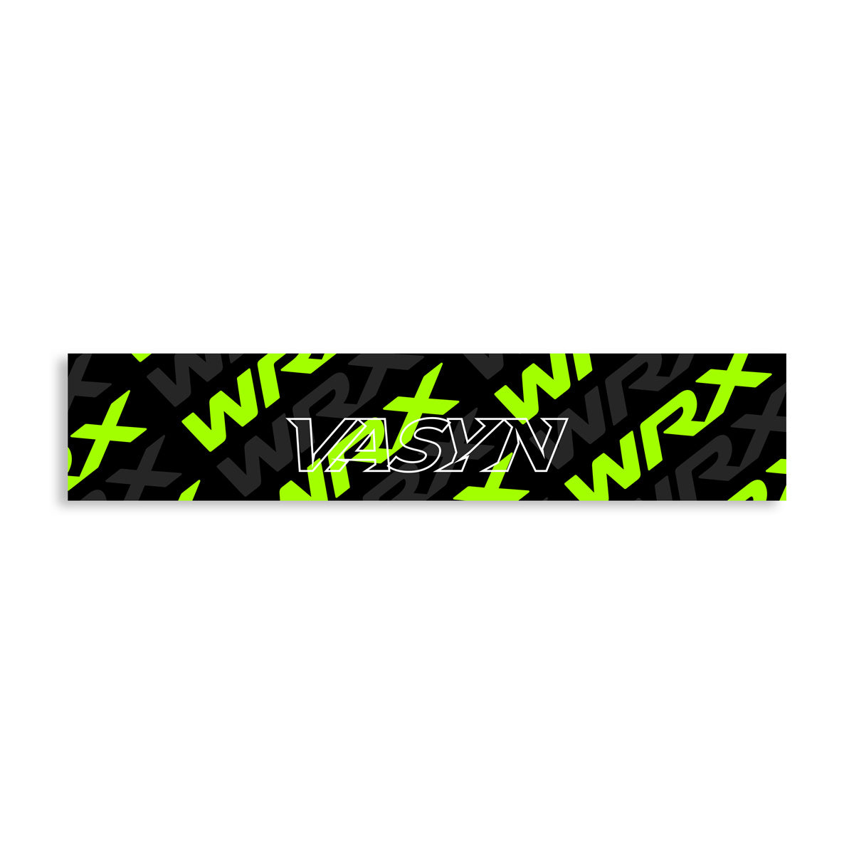 Vasyn x WRX Windshield Banner - Lime Green