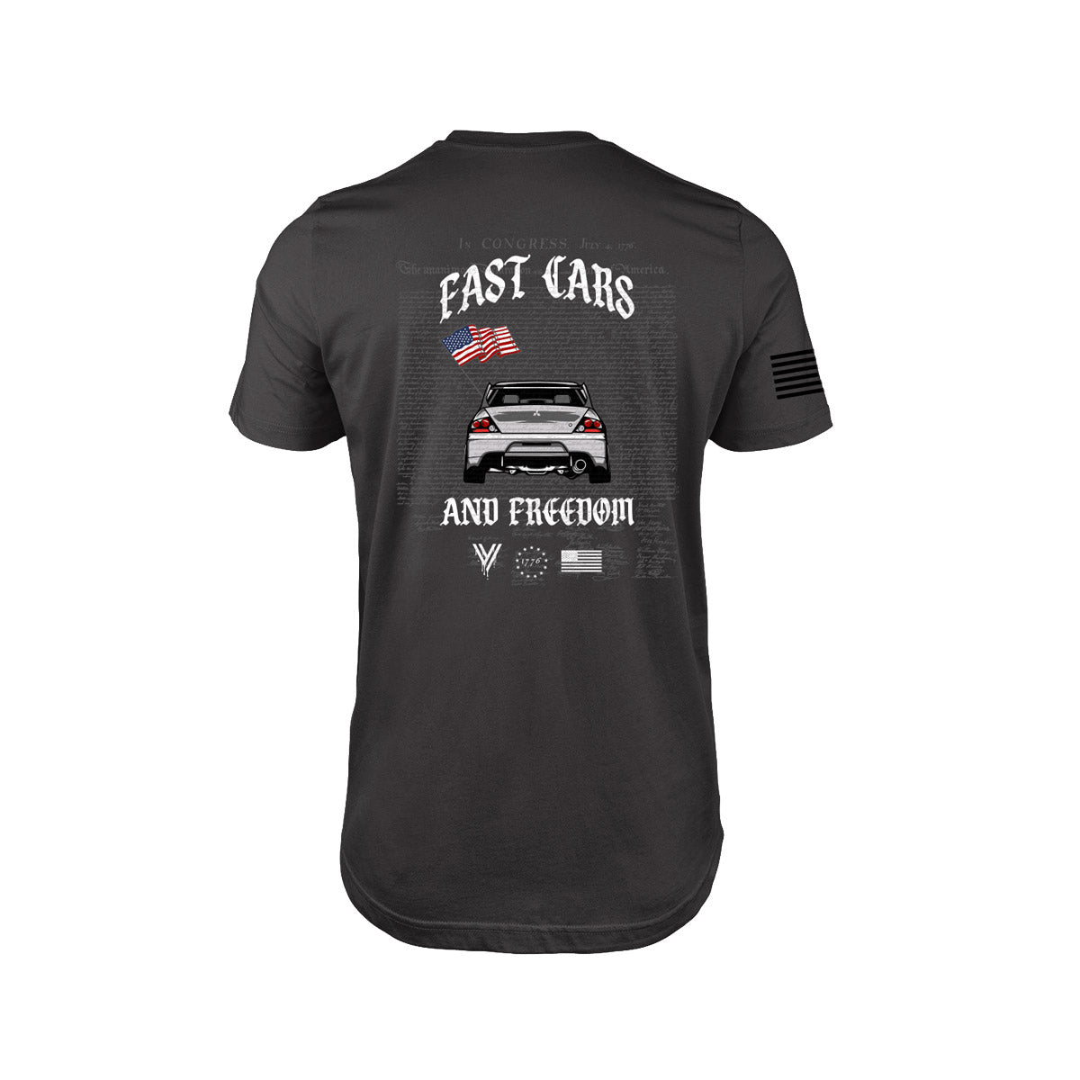 Fast Cars & Freedom x EVO Tee- Charcoal