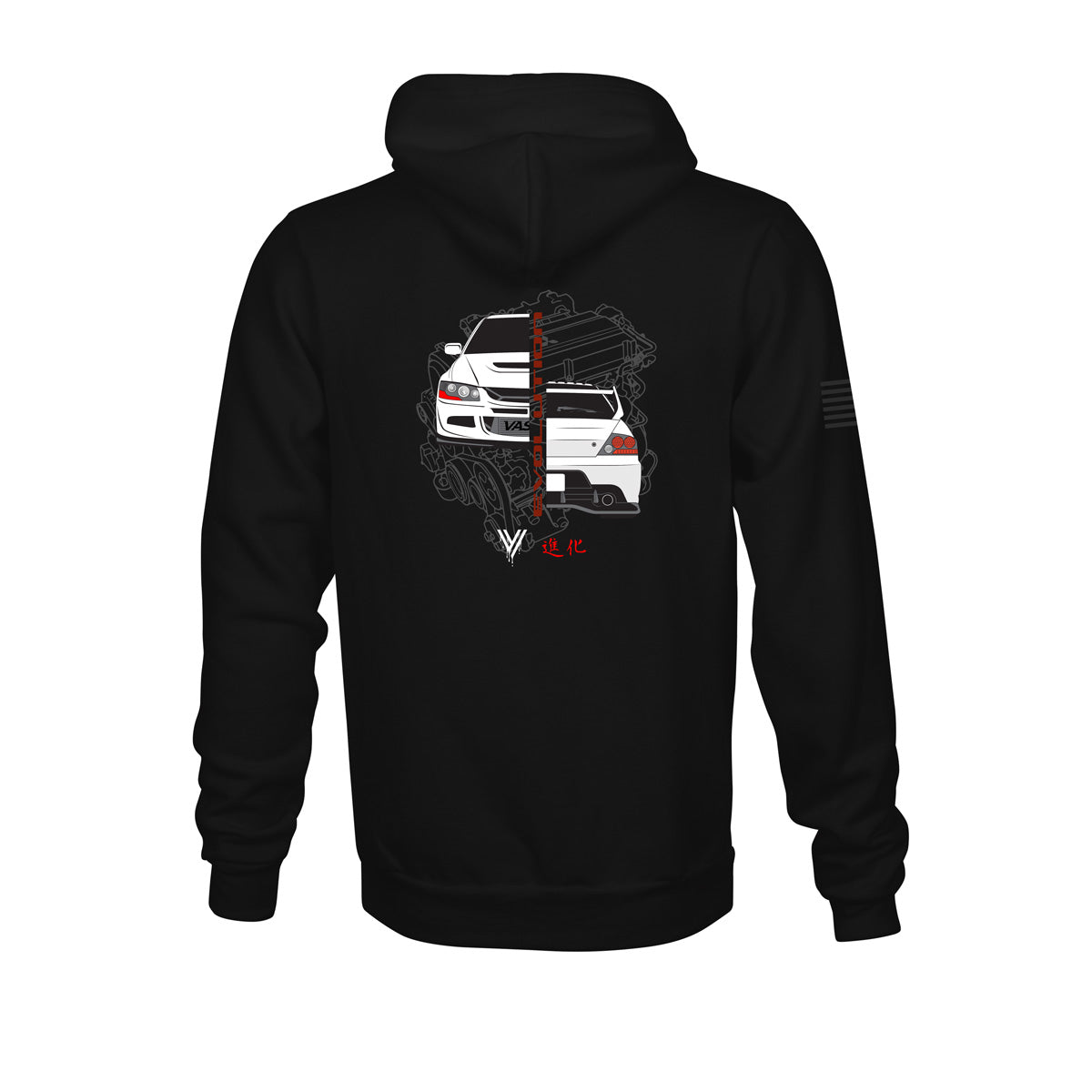 Vasyn x Evolution Hoodie- Black