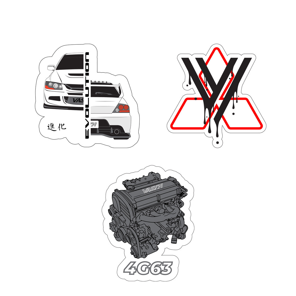 Vasyn x Evolution Sticker Pack