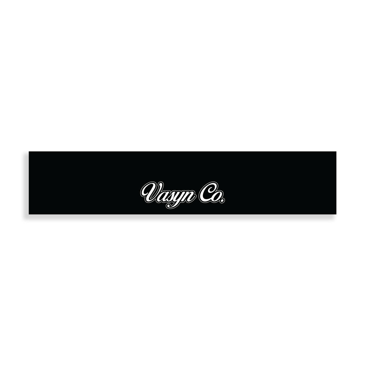 Vasyn Co. V4 Windshield Banner - Black